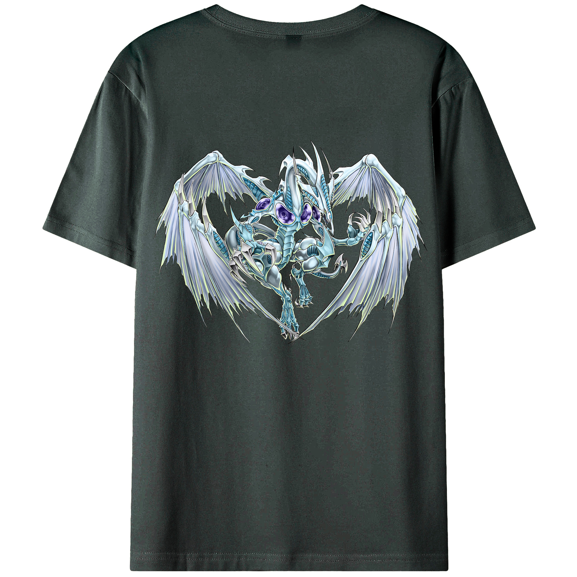 （画像用） 遊☆戯☆王 Yu-Gi-Oh! 綿100％ メンズ半袖Tシャツ（バックプリント） 通気性